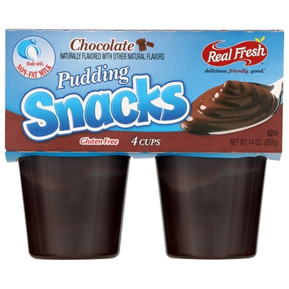 Real Fresh Pudding Chocolate Trans Fat Free, 12 x 14 oz Case - DOT product image 3