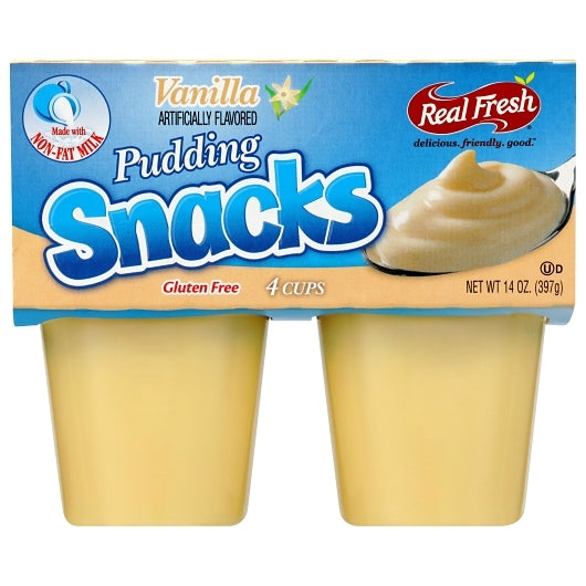 Real Fresh Pudding Vanilla Trans Fat Free, 12 x 14 oz Case - DOT product image 3