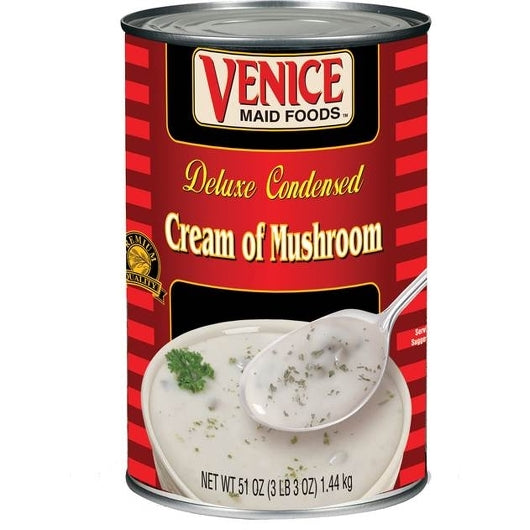 Venice Maid Soup Cream Of Mushroom, 12 x 51 oz Case - Prepared Foods