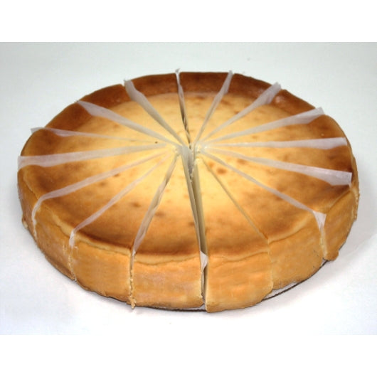 Eli's Original Plain 9 Inch Original Plain Cheesecake, 14 Slices per Cheesecake, 4 x 56 oz Case - Bakery & Desserts