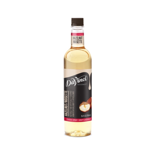 DaVinci Gourmet Hazelnut Syrup, 4 x 750 ML Case - Condiments & Sauces