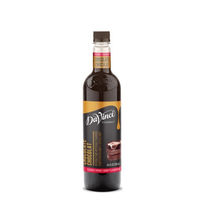 DaVinci Gourmet Chocolate Flavored Syrup, 4 x 750 ML Case - Condiments & Sauces