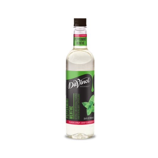 DaVinci Gourmet Peppermint Flavored Syrup, 4 x 750 ML Case - Condiments & Sauces