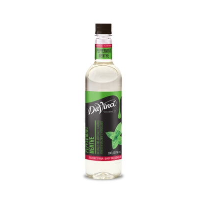 DaVinci Gourmet Peppermint Flavored Syrup, 4 x 750 ML Case - Condiments & Sauces
