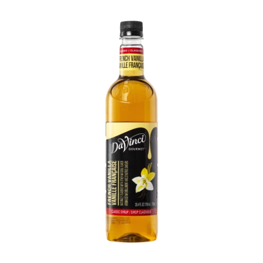 DaVinci Gourmet French Vanilla Flavored Syrup, 4 x 750 ML Case - Condiments & Sauces
