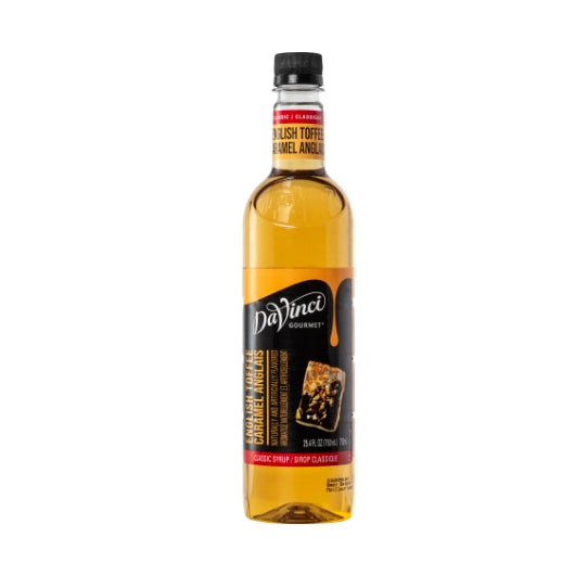 DaVinci Gourmet English Toffee Flavored Syrup, 4 x 750 ML Case - Condiments & Sauces