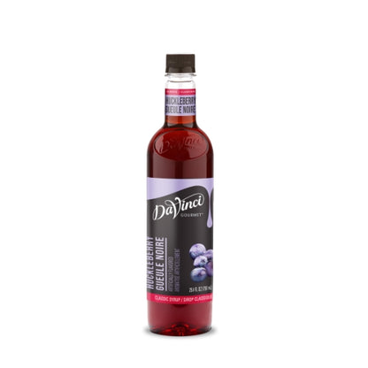 DaVinci Gourmet Huckleberry Syrup, 4 x 750 ML Case - Condiments & Sauces