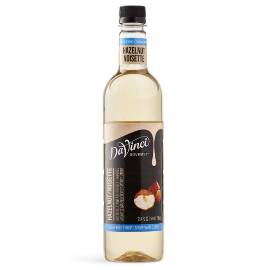 DaVinci Gourmet Sugar Free Hazelnut Syrup, 4 x 750 ML Case - Condiments & Sauces
