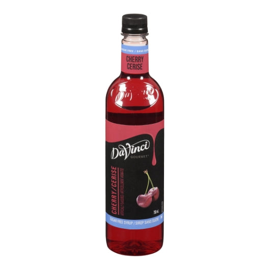 DaVinci Gourmet Sugar Free Cherry Syrup, 4 x 750 ML Case - Condiments & Sauces
