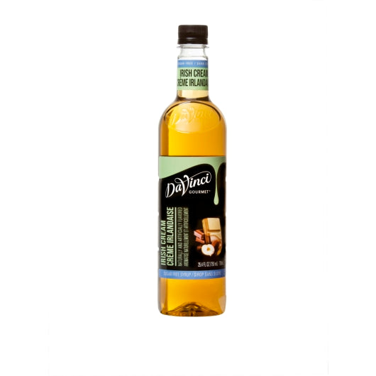 DaVinci Gourmet Sugar Free Irish Cream Syrup, 4 x 750 ML Case - Condiments & Sauces