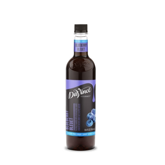 DaVinci Gourmet Sugar Free Blueberry Syrup, 4 x 750 ML Case - Condiments & Sauces