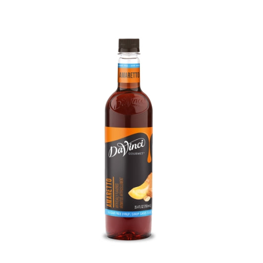 DaVinci Gourmet Sugar Free Amaretto Syrup, 4 x 750 ML Case - Condiments & Sauces