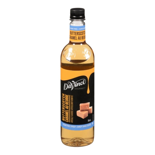 DaVinci Gourmet Sugar Free Butterscotch Syrup, 4 x 750 ML Case - Condiments & Sauces