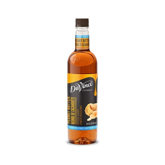 DaVinci Gourmet Sugar Free Peanut Butter Syrup, 4 x 750 ML Case - Condiments & Sauces