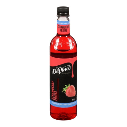 DaVinci Gourmet Sugar Free Strawberry SYRUP, 4 x 750 ML Case - Condiments & Sauces