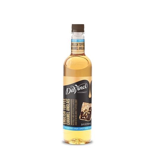 DaVinci Gourmet SUGAR FREE ENGLISH TOFFEE SYRUP, 4 x 750 ML Case - DOT product image 2