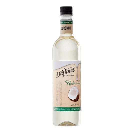 DaVinci Gourmet Natural Coconut Syrup, 4 x 750 ML Case - Condiments & Sauces