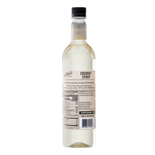 DaVinci Gourmet Natural Coconut Syrup, 4 x 750 ML Case - DOT product image 2