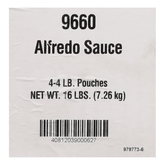 Gold Label Ready To Use Alfredo Sauce, 4 x 4 lb Case - DOT product image 8