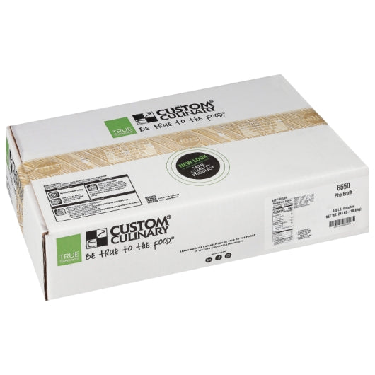 Custom Culinary Beef Gluten Free Pho Beef Broth, 4 x 6 lb Case - GS1 closed shipping case image