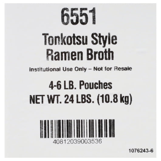 Custom Culinary Tonkotsu TONKOTSU-Style Pork RAMEN BROTH, 4 x 6 lb Case - DOT product image 8