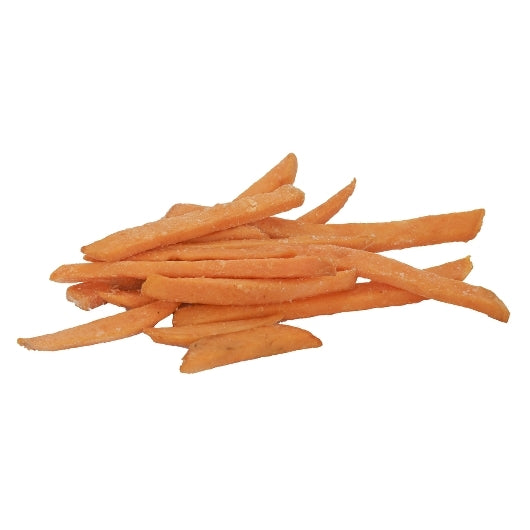 Sweet Sensations 5/16 X 1/2 PLATE CUT SWEET POTATO FRIES, 6 x 2.5 lb Case - GS1 product shown out of package