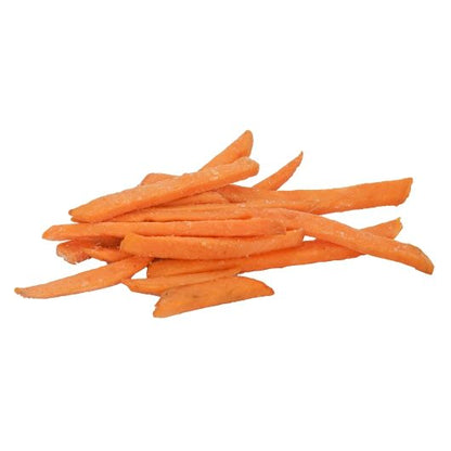 Sweet Sensations 5/16 X 1/2 PLATE CUT SWEET POTATO FRIES, 6 x 2.5 lb Case - GS1 product shown out of package