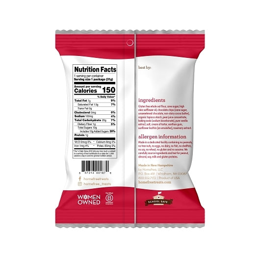 Homefree Gluten-Free Cookies Chocolate Chip Mini, 10 x 1.1 oz Case - DOT product image 2