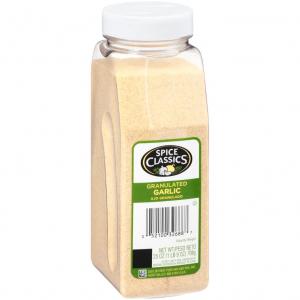 Spice Classics Garlic Granules - 25 oz. container, 6 per case