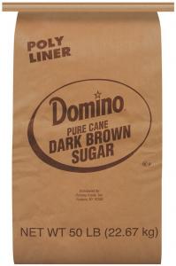 Domino Dark Brown Sugar, Made With 100% Pure Cane Sugar (50 lbs, 1 Pack)