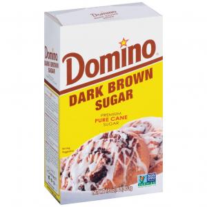 Domino 100% Pure Cane Made Dark Brown Sugar, Ready-To-Use (1 lbs, 24 Per Case)