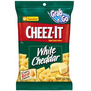 Cheez-It White Cheddar Baked Snack Crackers, Grab N' Go (1.5 OZ. Bags, 48 Packs)