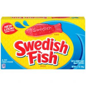 Swedish Fish Mondelez Retail Fat Free Soft Berry Candy 3.1oz (PACK Of 12)