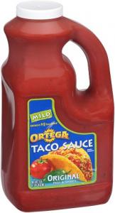 Ortega Original Mild Taco Sauce, Thick & Smooth (1 Gallon Jug, 4 Per Case)