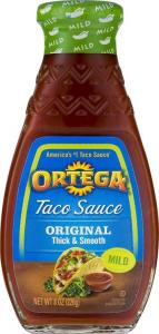 Ortega Thick & Smooth Mild Taco Sauce 8 oz (Pack of 12)
