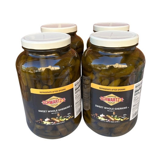 Schwartz's Sweet 171 To 184 Count Pickle Gherkin Bulk, 4 x 1 GA Case - GS1 inner-pack image