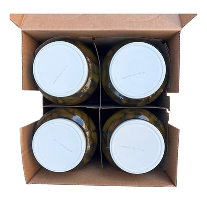 Schwartz's Sweet 171 To 184 Count Pickle Gherkin Bulk, 4 x 1 GA Case - GS1 open-case image