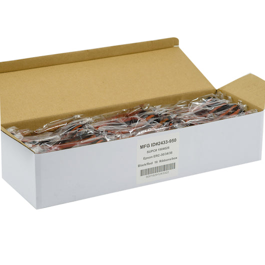 NCCO Red Black Register with 6 Ribbons Epson, 1 x 18 each Case - Guest Checks & Register Rolls