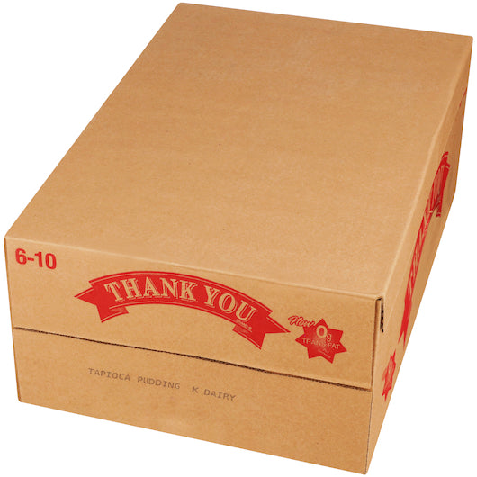 Thank You TAPIOCA Pudding, 6 x 108 oz Case - GS1 closed shipping case image