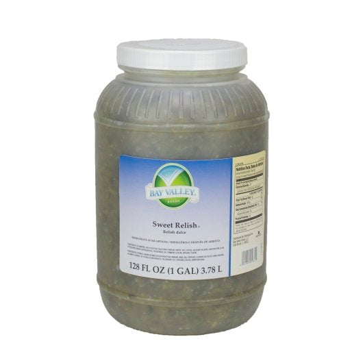 Bay Valley Sweet Relish Bulk, 4 x 1 GA Case - Condiments & Sauces