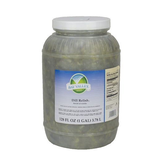 Bay Valley Dill Relish Bulk, 4 x 1 GA Case - Condiments & Sauces