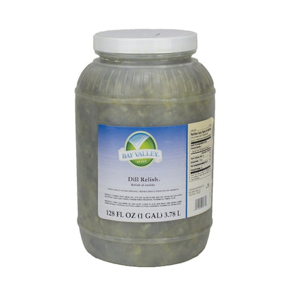 Bay Valley Dill Relish Bulk, 4 x 1 GA Case - Condiments & Sauces