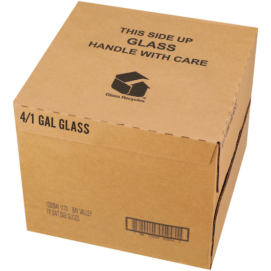 Bay Valley Bread & Butter Fresh Pack Pickle Slice Bulk, 4 x 1 GA Case - GS1 closed shipping case image
