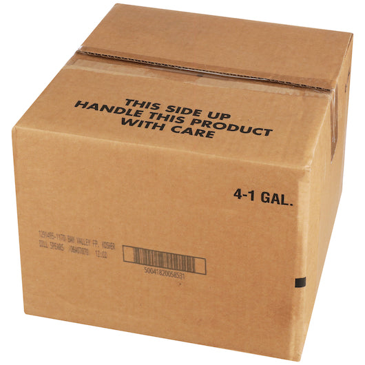 Bay Valley Kosher 97-114 Count Fresh Pack Pickle Spear Bulk, 4 x 1 GA Case - GS1 closed shipping case image