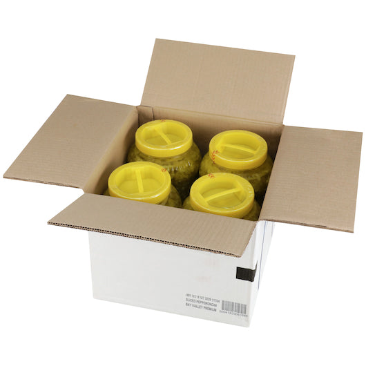 Pepperocini Sliced 1000-1230 Count 1/4 Smooth Sliced Pepperoncini, 4 x 1 GA Case - DOT product image 6