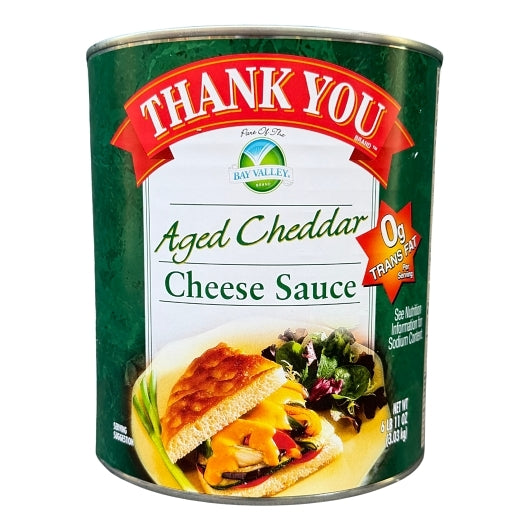 Thank You AGED CHEDDAR CHEESE SAUCE, 6 x 107 oz Case - Alternate product angle or state