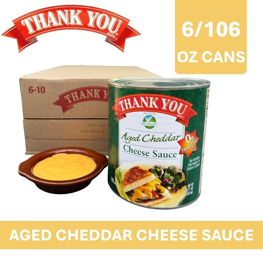 Thank You Aged Cheddar Cheese Sauce, 6 x 107 oz Case - Condiments & Sauces