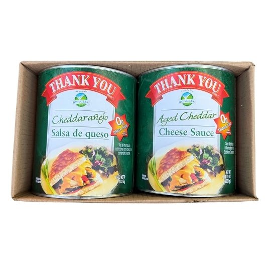 Thank You AGED CHEDDAR CHEESE SAUCE, 6 x 107 oz Case - GS1 open-case image