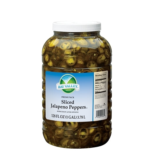 Bay Valley Sliced Jalapeno Peppers, 4 x 1 GA Case - DOT product image 2