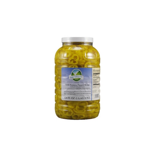 Bay Valley Mild Banana Pepper Rings, 4 x 1 GA Case - DOT product image 2